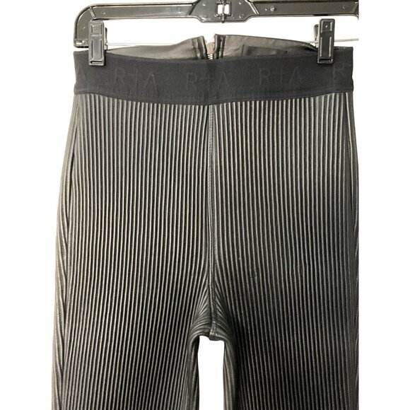 RTA Maelee Leather Pants in Black Small New Womens Split Cuff Trousers - Picture 7 of 16